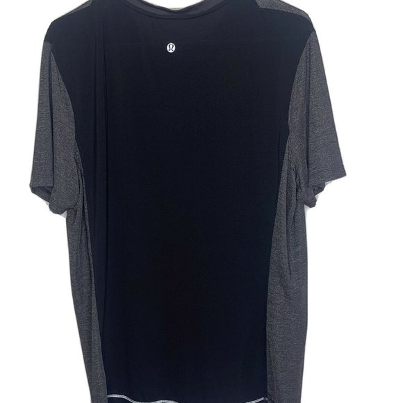 Lululemon Mens Large Black Gray Workout Shirt - Picture 6 of 8